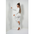 Legginsy modelujące / wysoki stan / PRĄŻKI WHITE /  S - M - L - XL